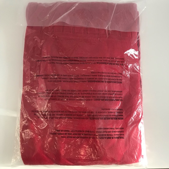 Nine West RED Knit Cotton Winter Sweater Dress Plus Size - Picture 3 of 14